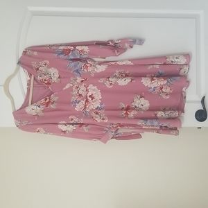 Rokoko medium pink floral dress